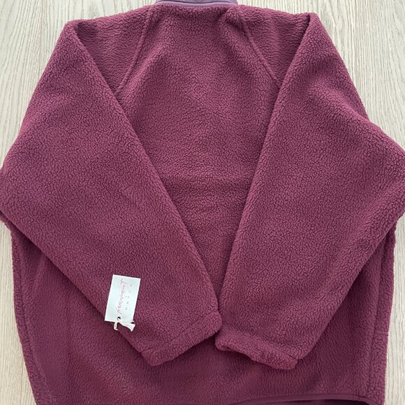 Free People Movement x Hatch Oversized Fleece - Deep Maroon - NWT - Picture 3 of 3